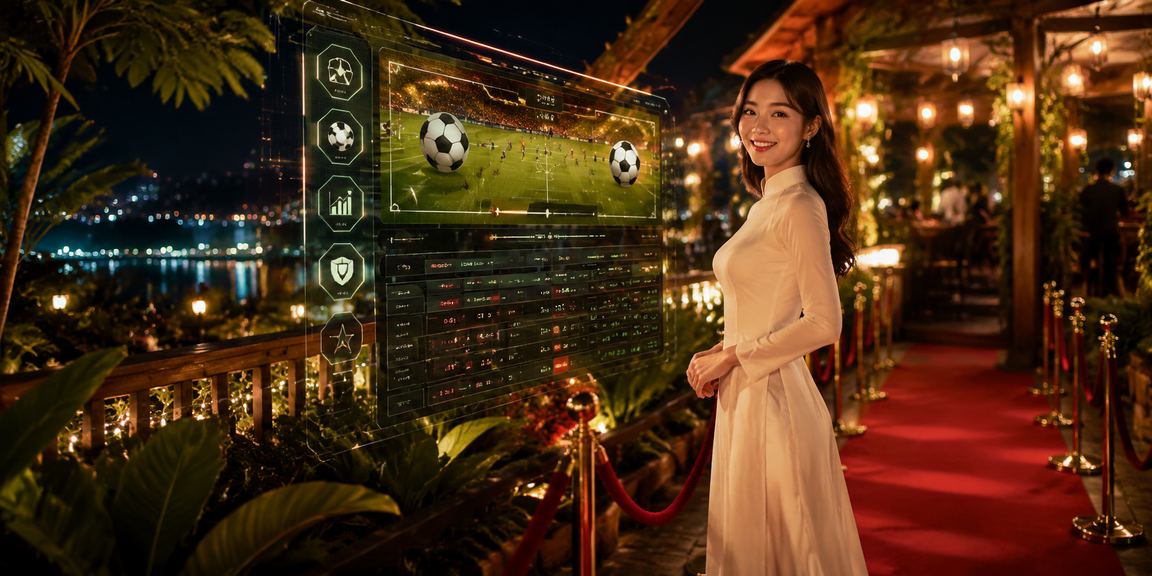 Phụ nữ Hà Nội mặc áo dài tham gia cá cược casino trực tuyến với không khí truyền thống Việt Nam